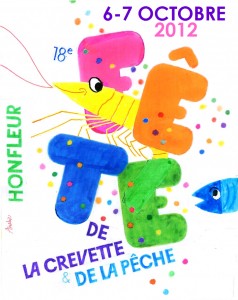 affiche fete crevette honfleur 2012