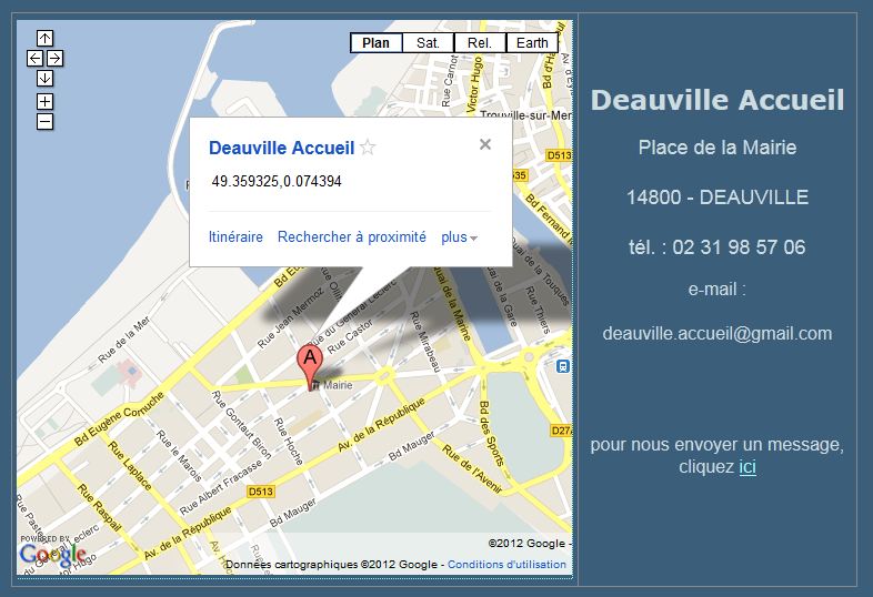 Plan Deauville Accueil