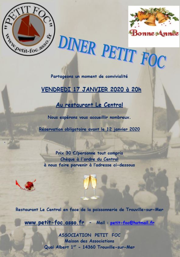 Invitation dîner Petit Foc 2020