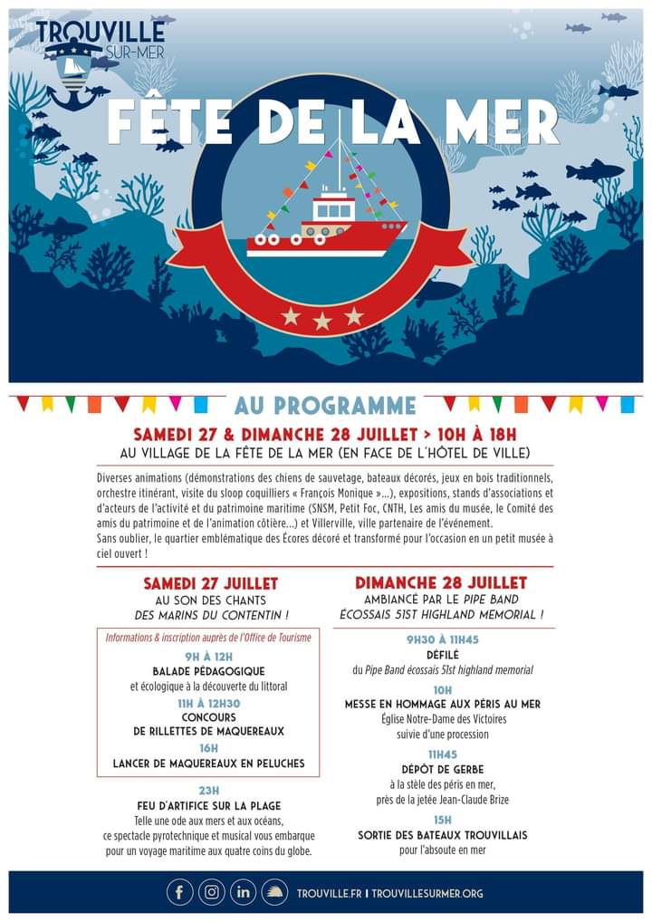 Programme Fête de la Mer Trouville 2024